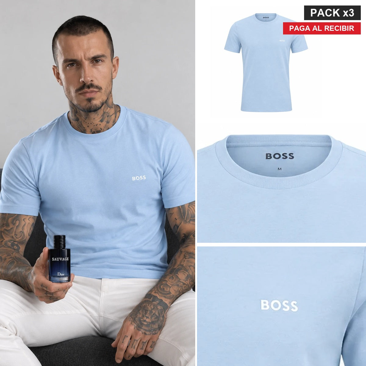 PACK VIP x3 Básicas Premium + Perfume Sauvage Dior