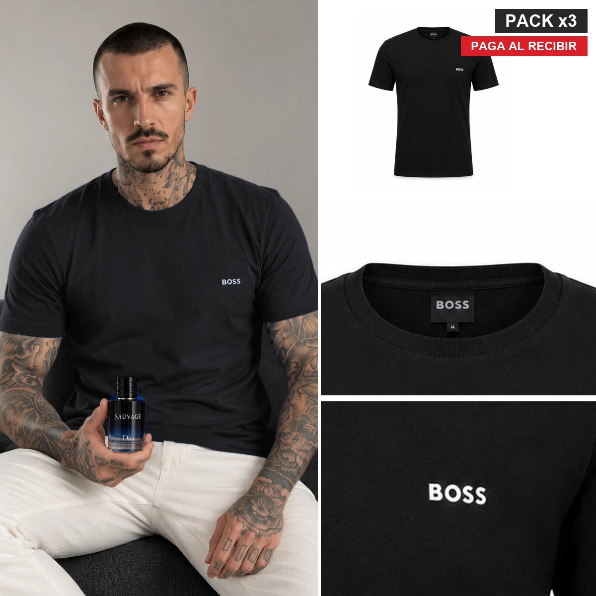 PACK VIP x3 Básicas Premium + Perfume Sauvage Dior